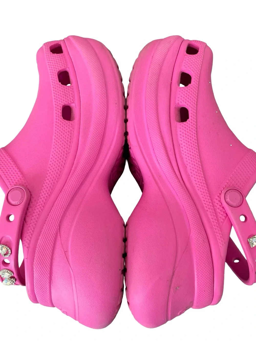 CROCS Classic Platform Clog in Bright Pink